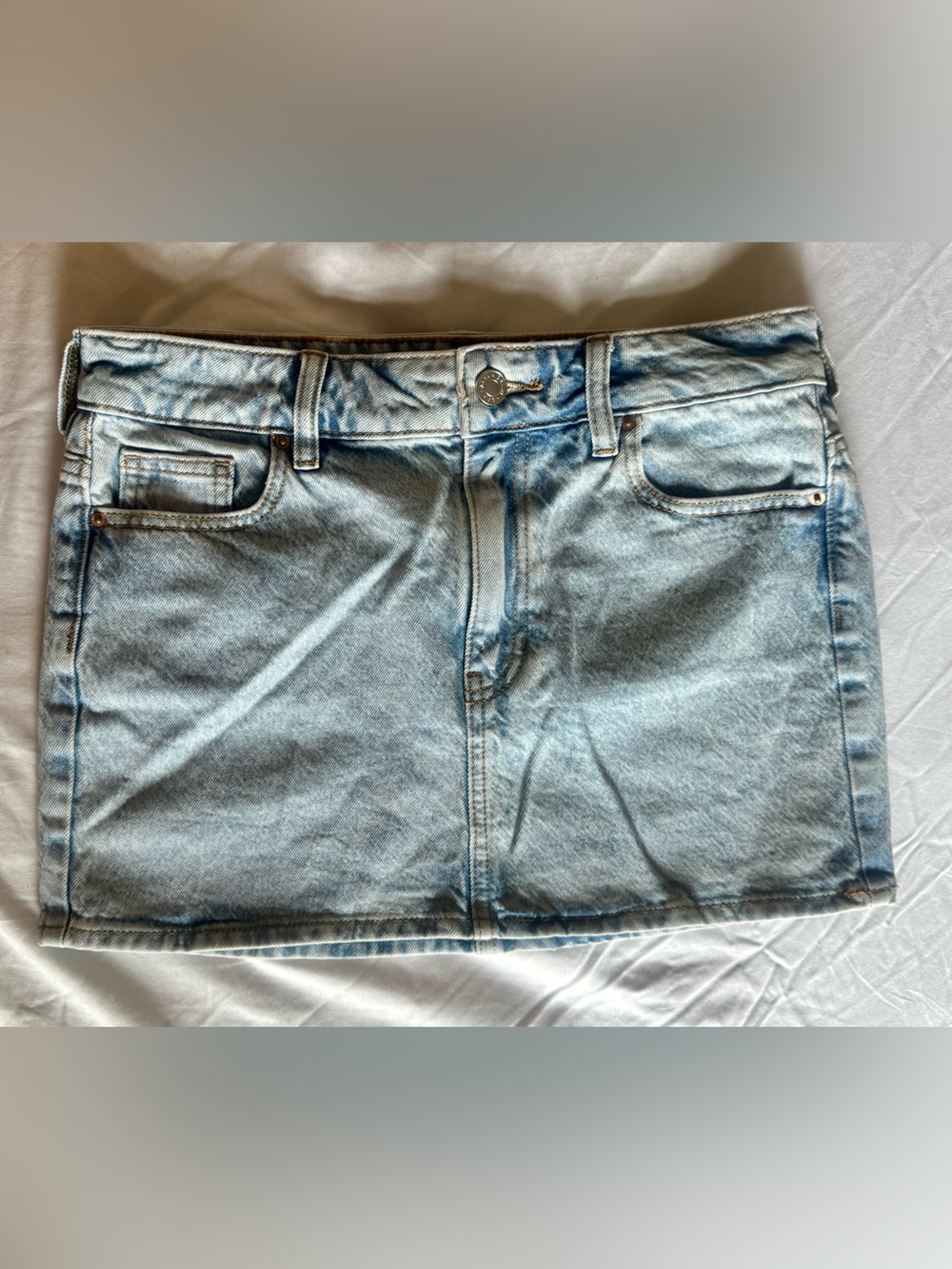PacSun Light Blue Denim Mini Skirt